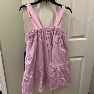 Purple swing dress for summer